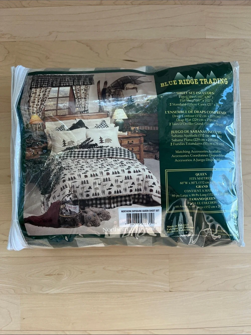 Blue Ridge Trading Northern Exposure Queen Sheet Set
